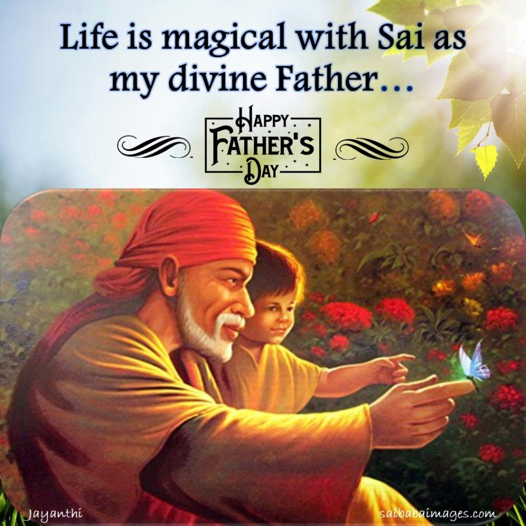 Sai Baba Images with Father's Day Messages 5
