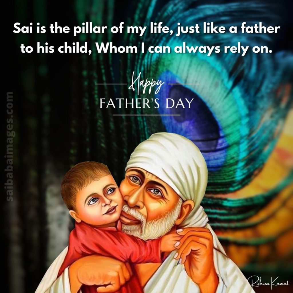Sai Baba Images with Father's Day Messages 2