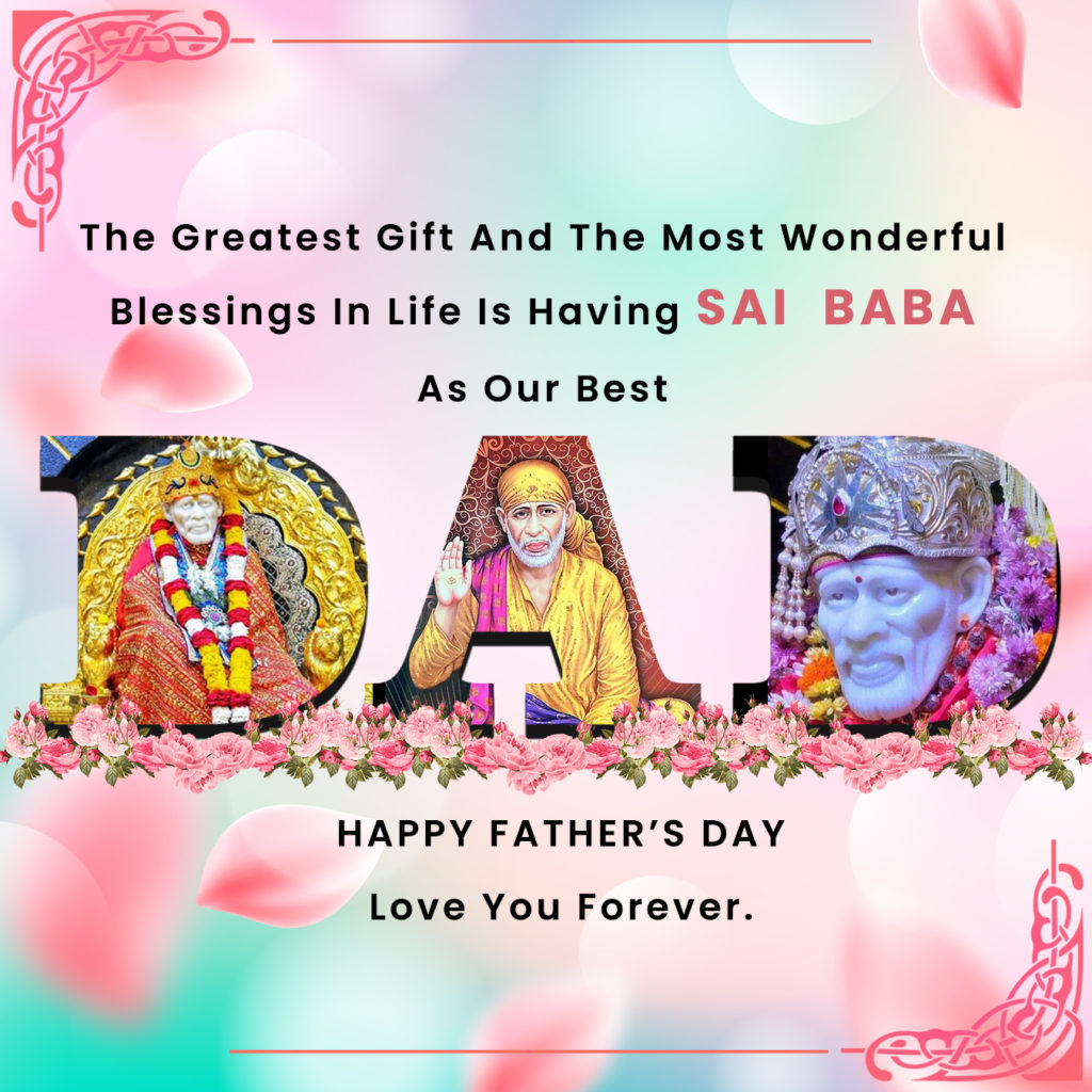 Sai Baba Images with Father's Day Messages 10