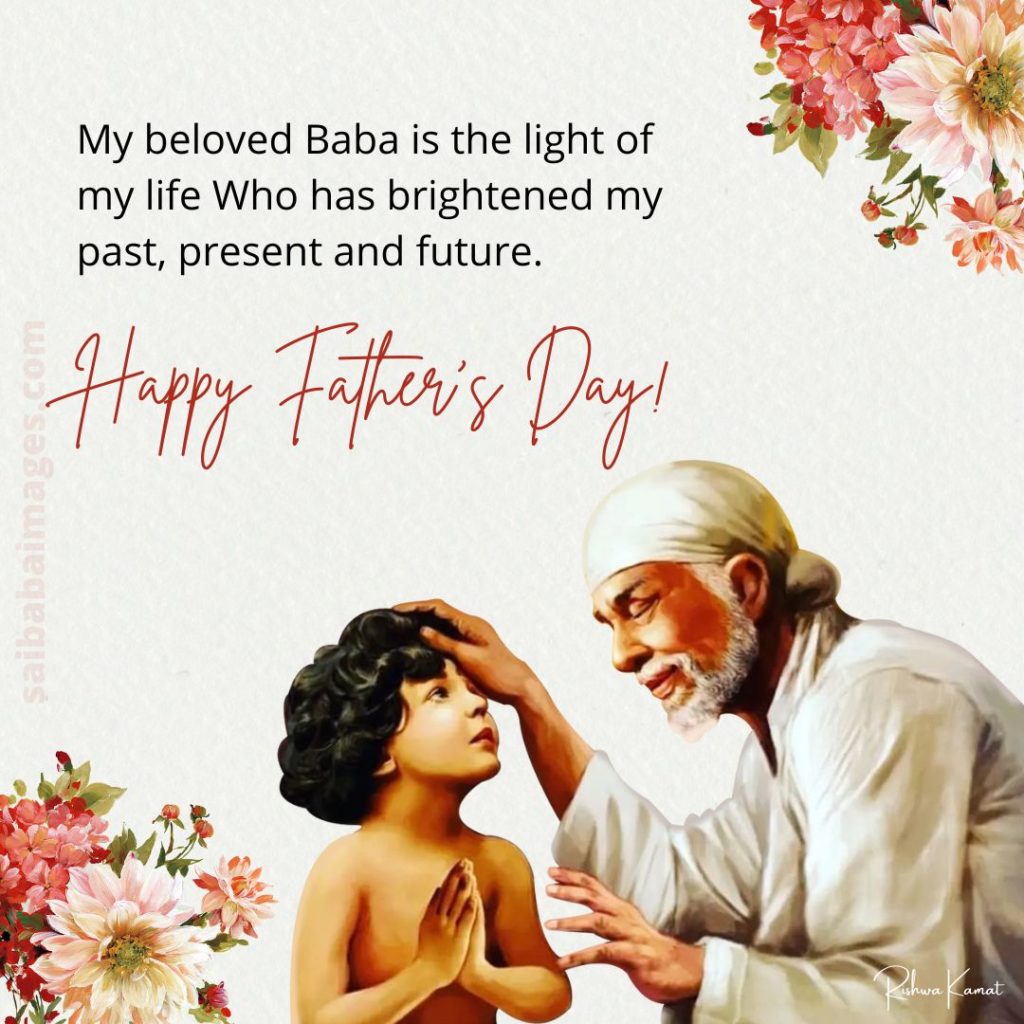 Sai Baba Images with Father's Day Messages 3