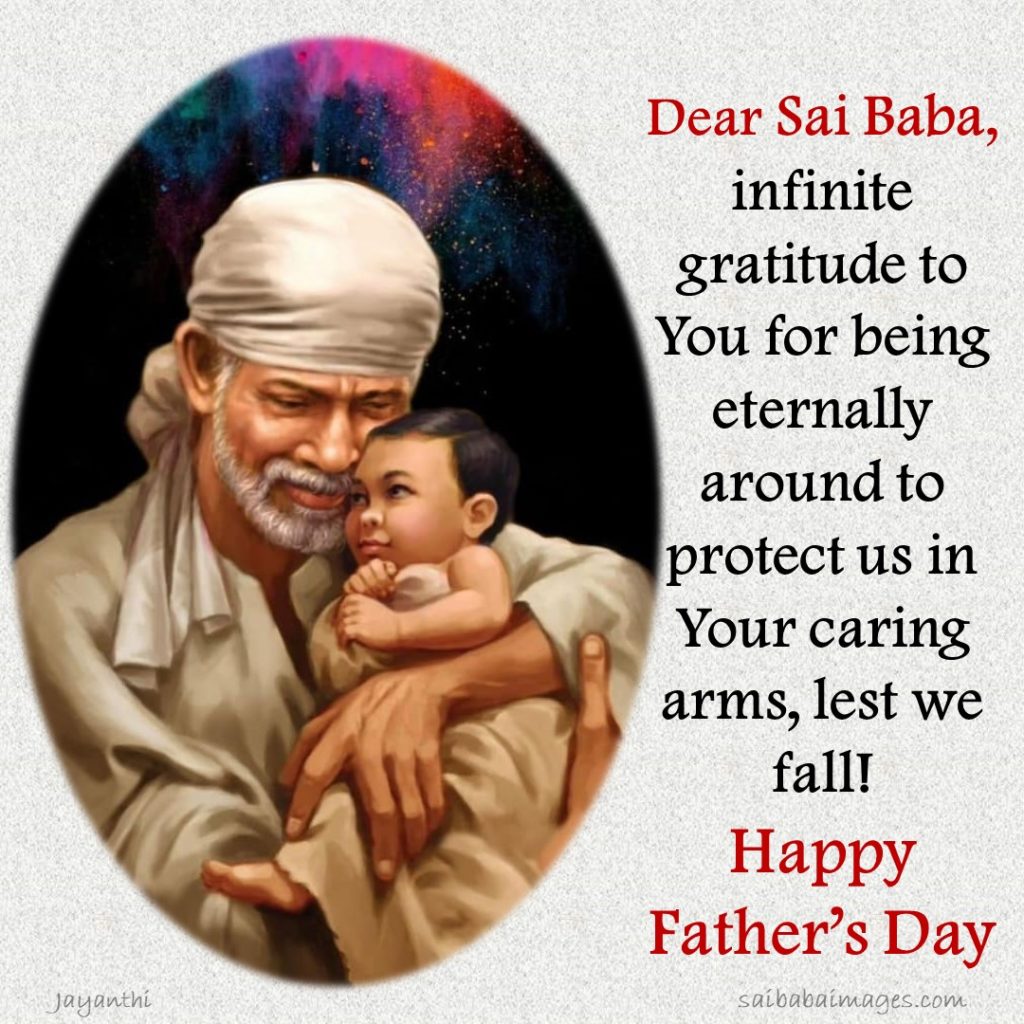 Sai Baba Images with Father's Day Messages 6