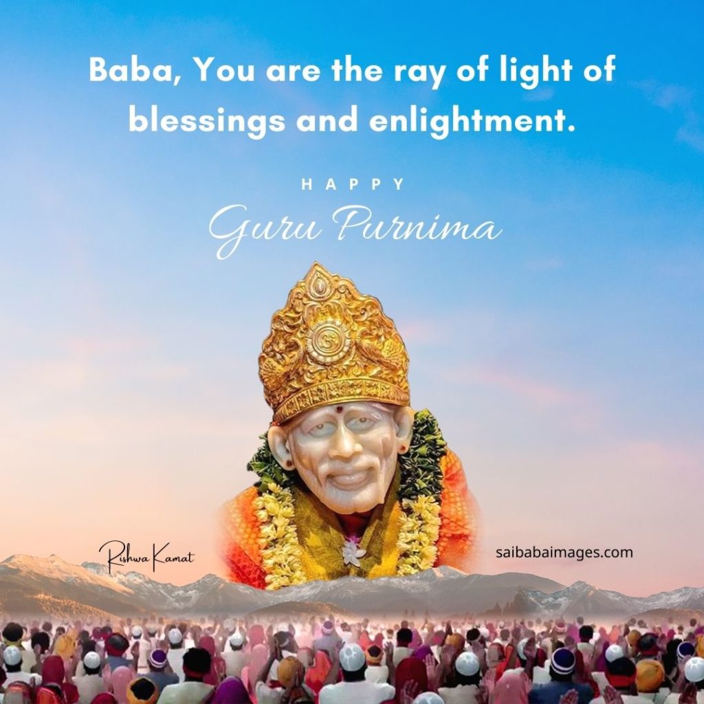 Sai Baba Images with GuruPoornima Quotes, Wishes & Messages 29