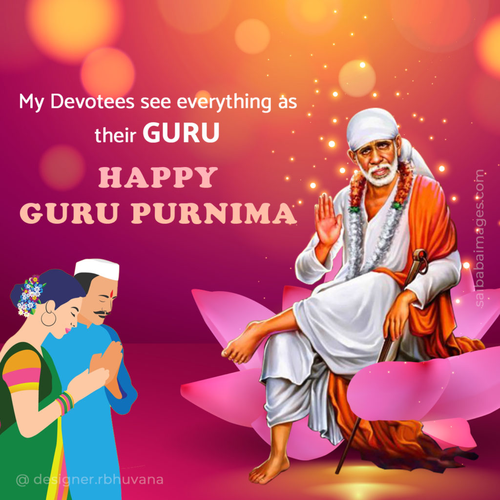 Sai Baba Images with GuruPoornima Quotes, Wishes & Messages 26
