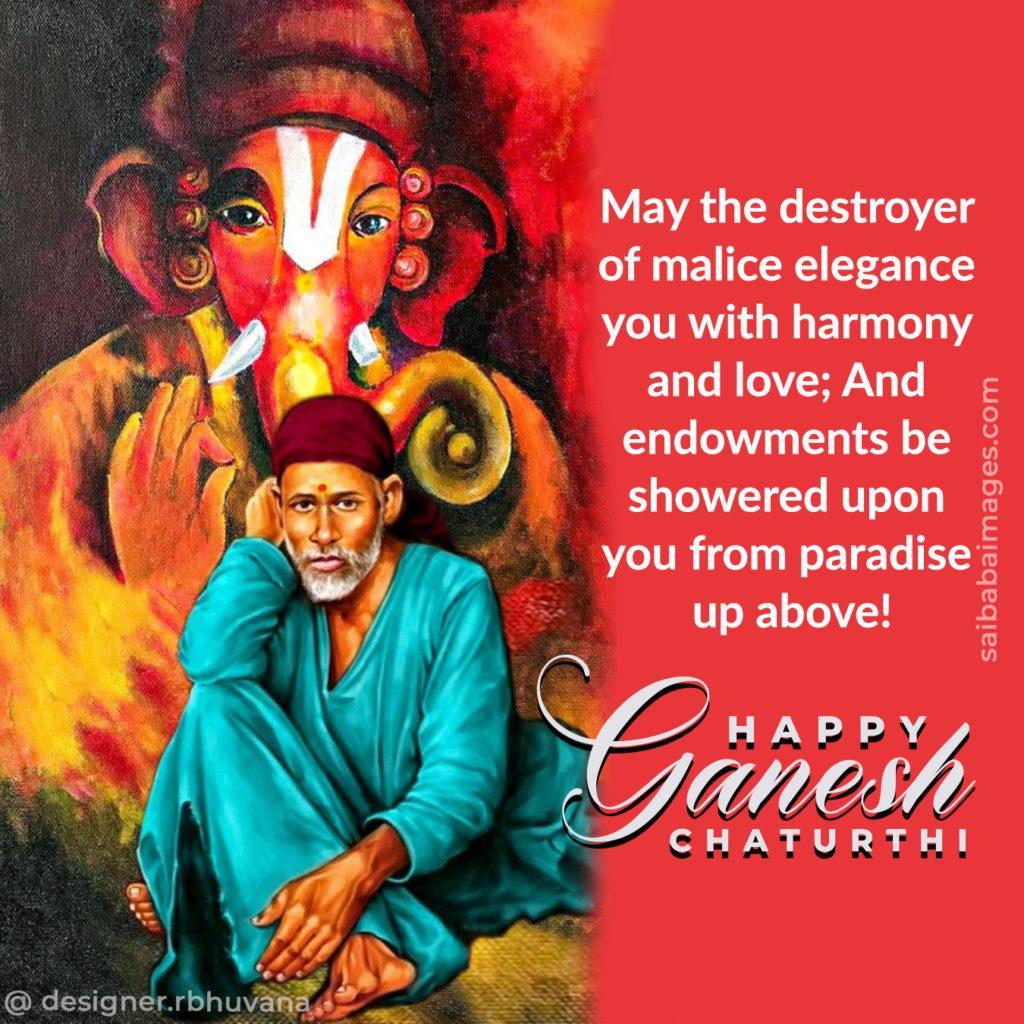 Ganesh Chaturthi with Free Sai Baba HD Wallpapers