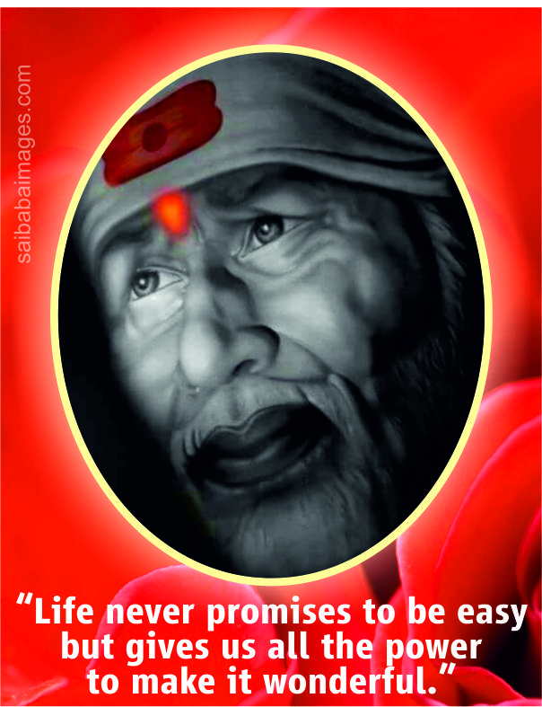 Sai Baba Wallpapers With Quotes In Dark Background 14