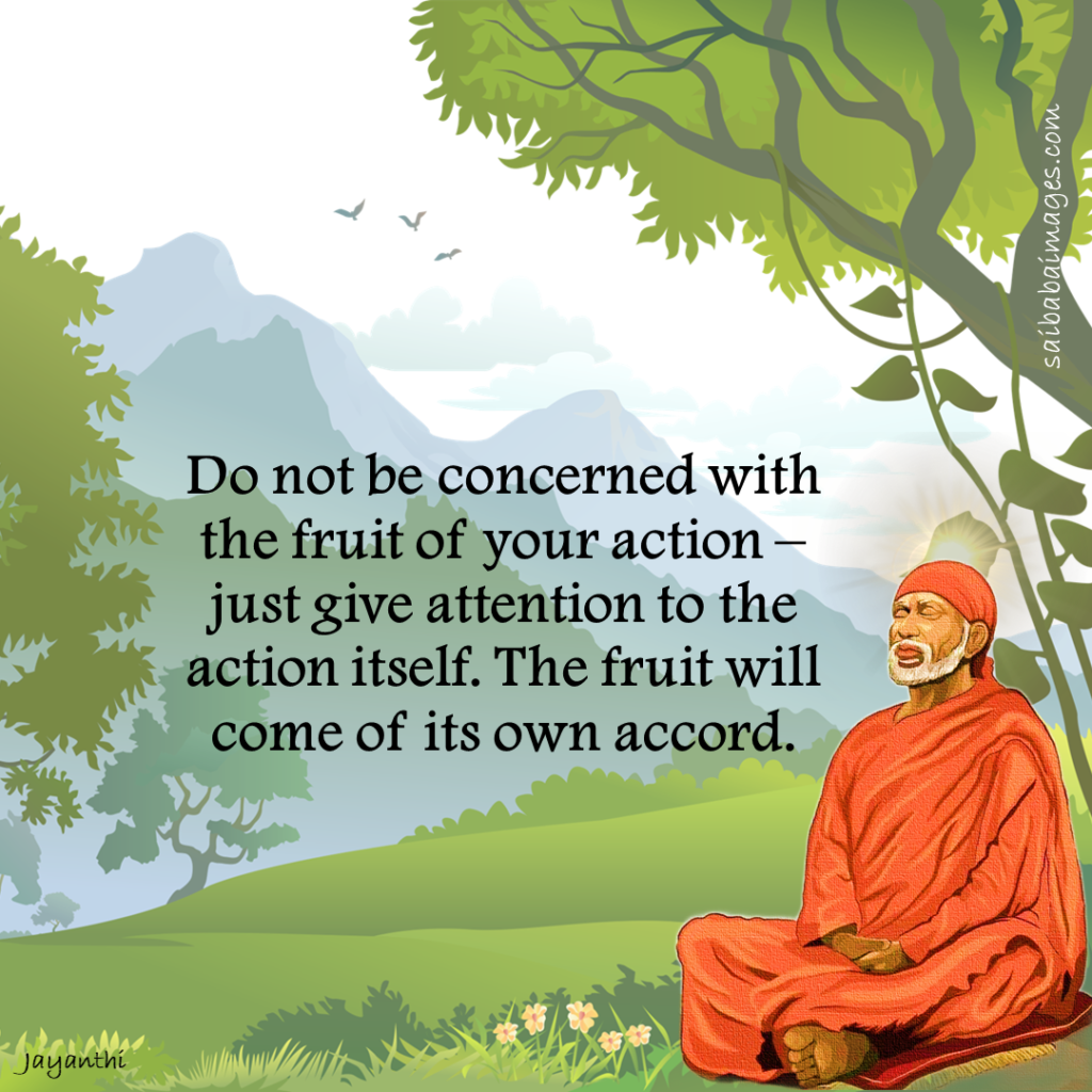 Sai Baba Images With Quotes on Karma