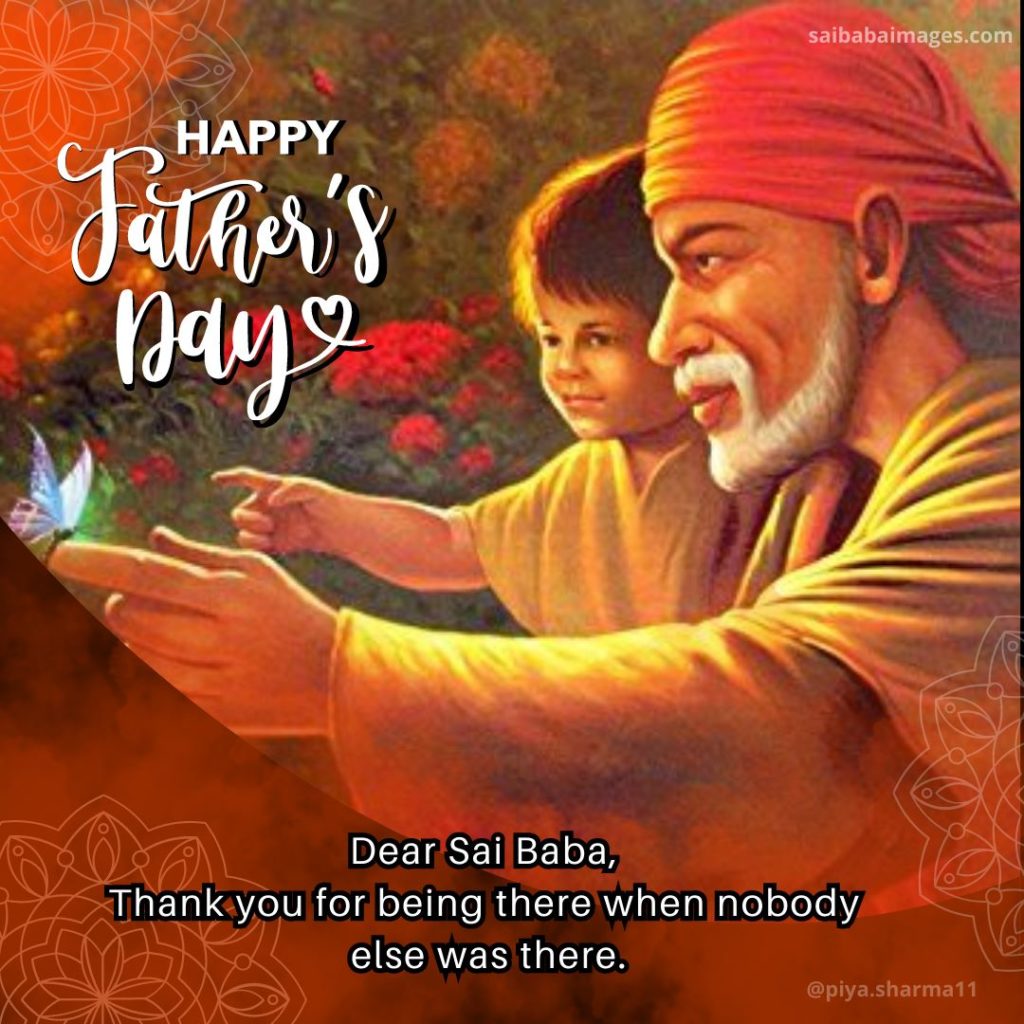Sai Baba Images with Father's Day Messages 22