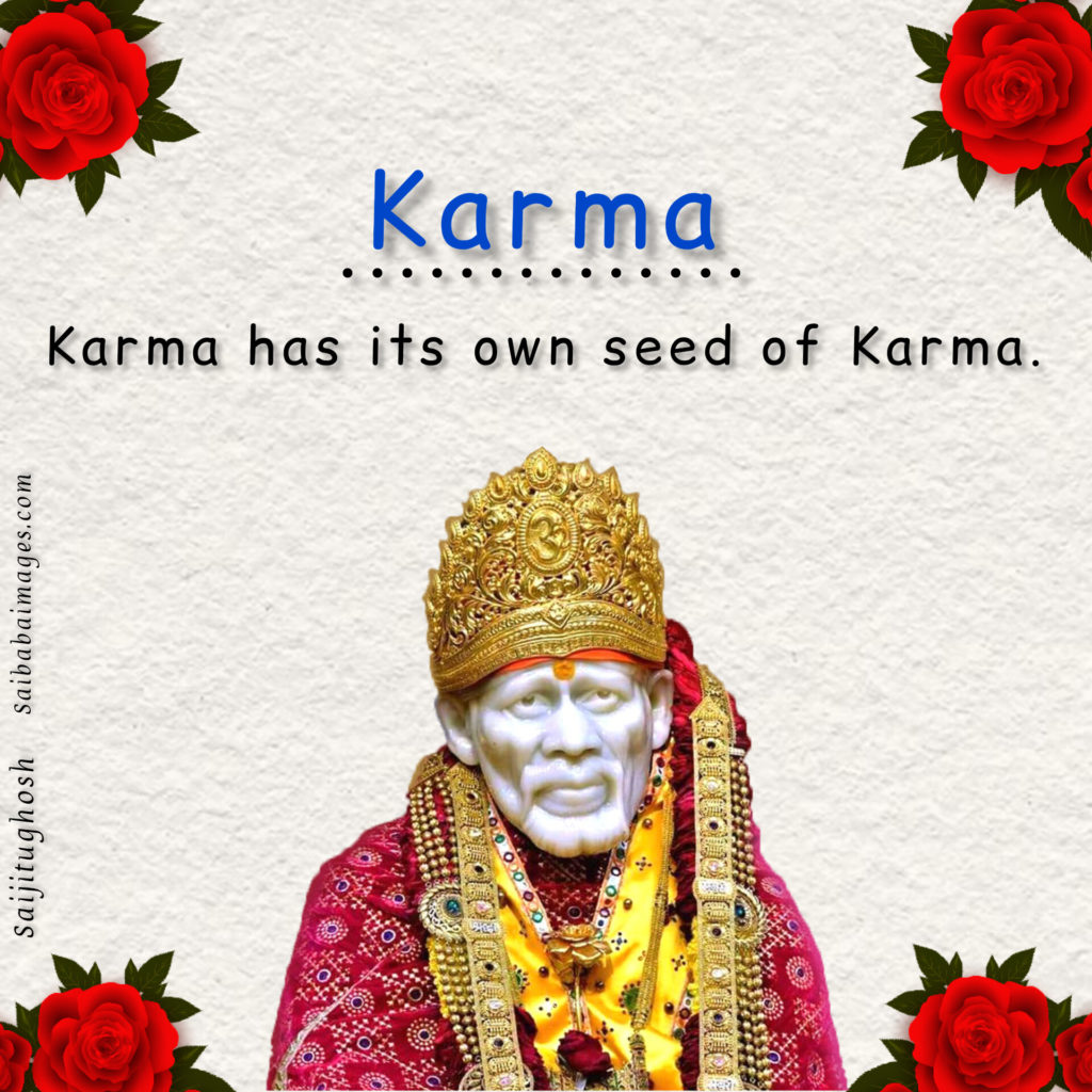 Sai Baba Images With Quotes on Karma 2