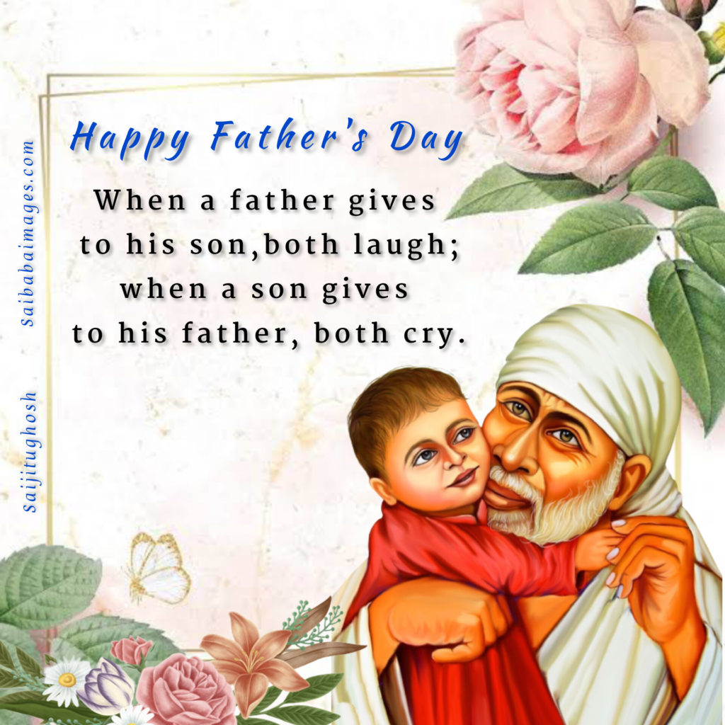 Sai Baba Images with Father's Day Messages 16
