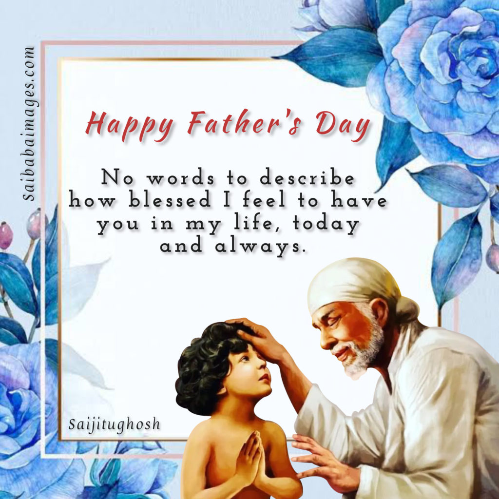 Sai Baba Images with Father's Day Messages 14