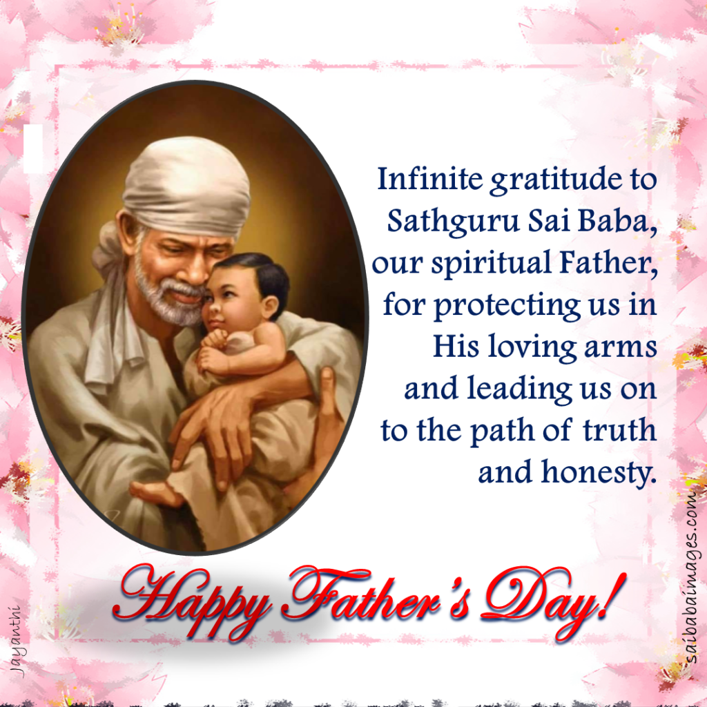 Sai Baba Images with Father's Day Messages 13