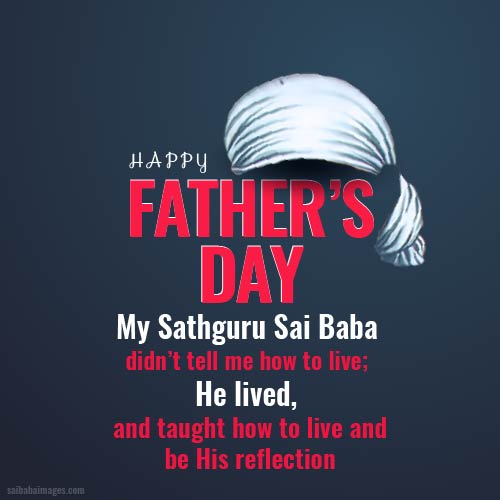 Sai Baba Images with Father's Day Messages 19 