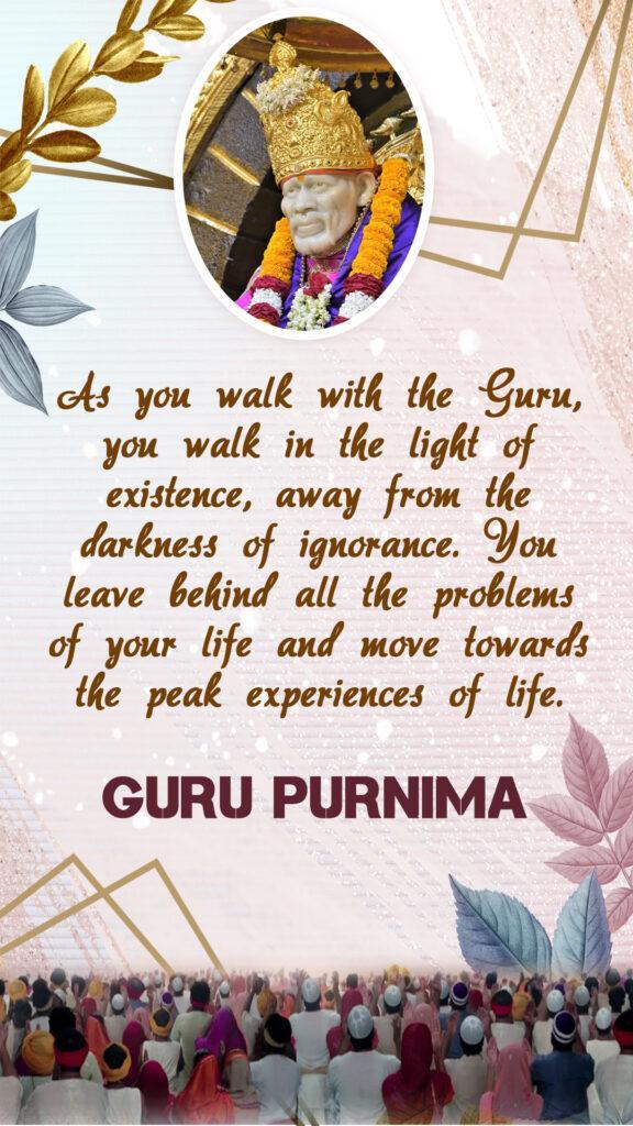 Sai Baba Images with GuruPoornima Quotes, Wishes & Messages 33